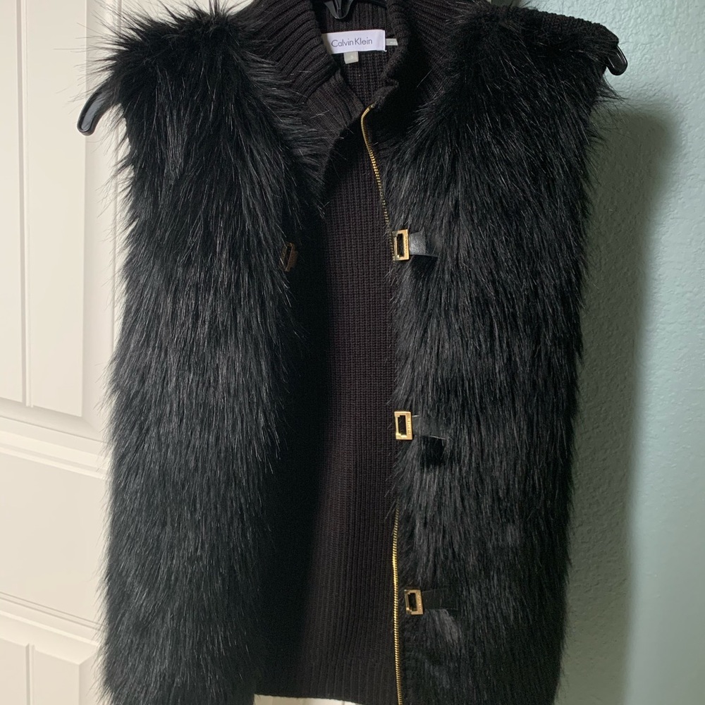 Calvin Klein fur vest